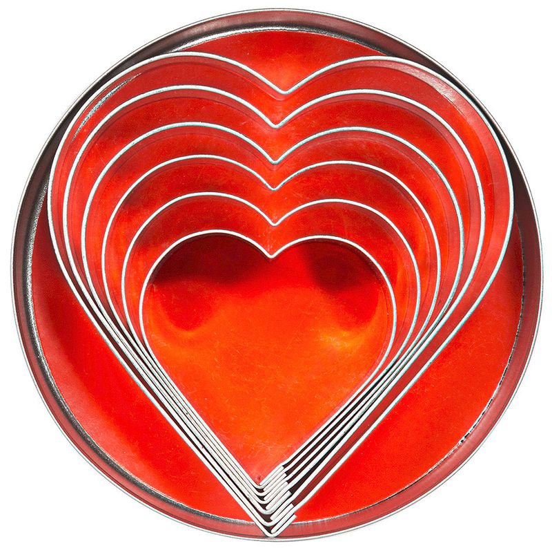 Tagliabiscotti cuore 6 pezzi - Contacto
