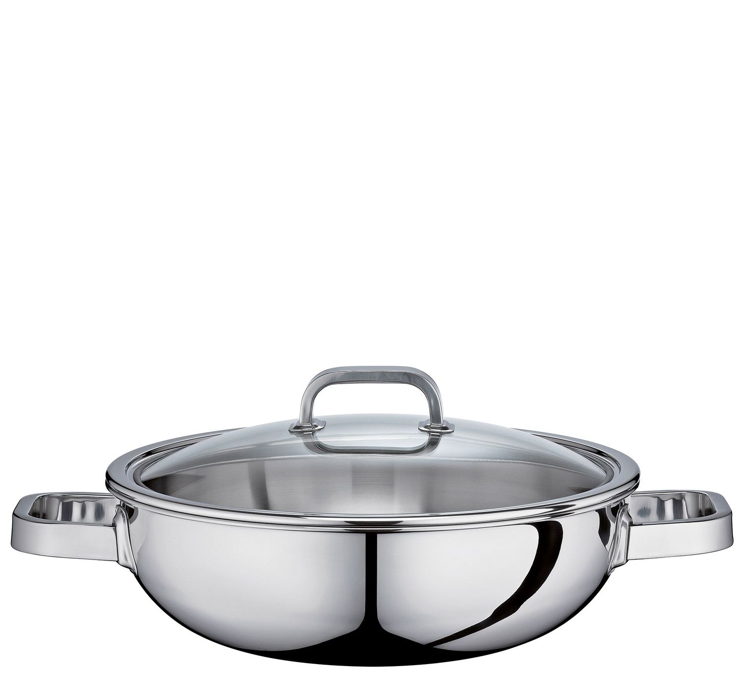 Spring - Wok con coperchio in vetro 30 cm Finesse2+