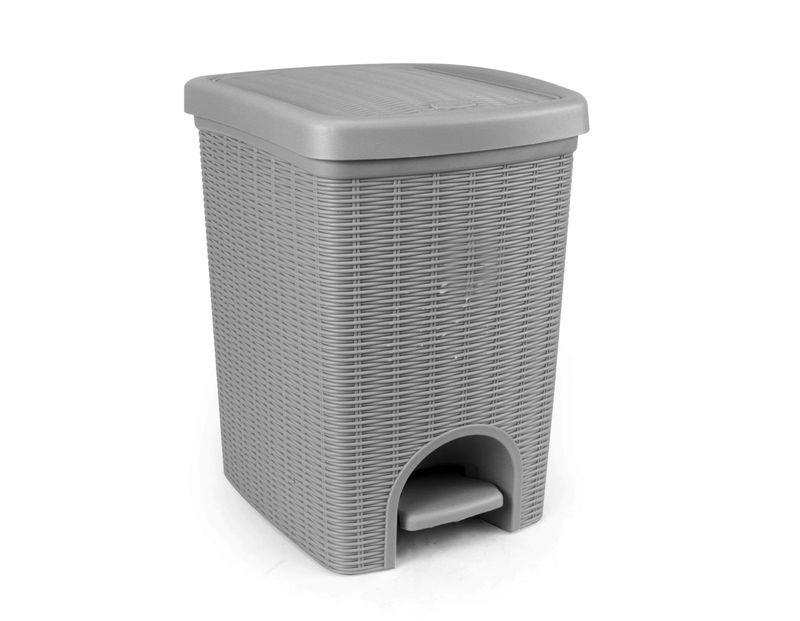 Stefanplast - Pattumiera 20 l Grigio Elegance