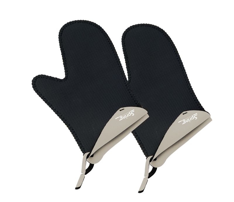 Spring - Guanto da cucina corto grigio 23 x 15 cm Spring Grips
