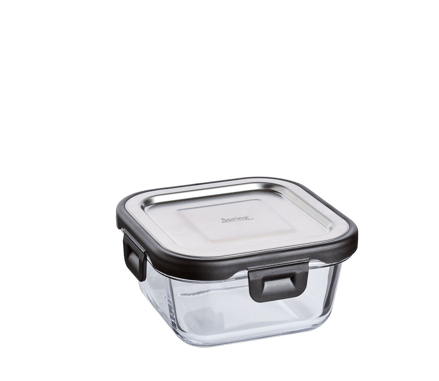 Spring - Contenitore per alimenti quadrato 11,7 x 11,7 cm Fusion2+