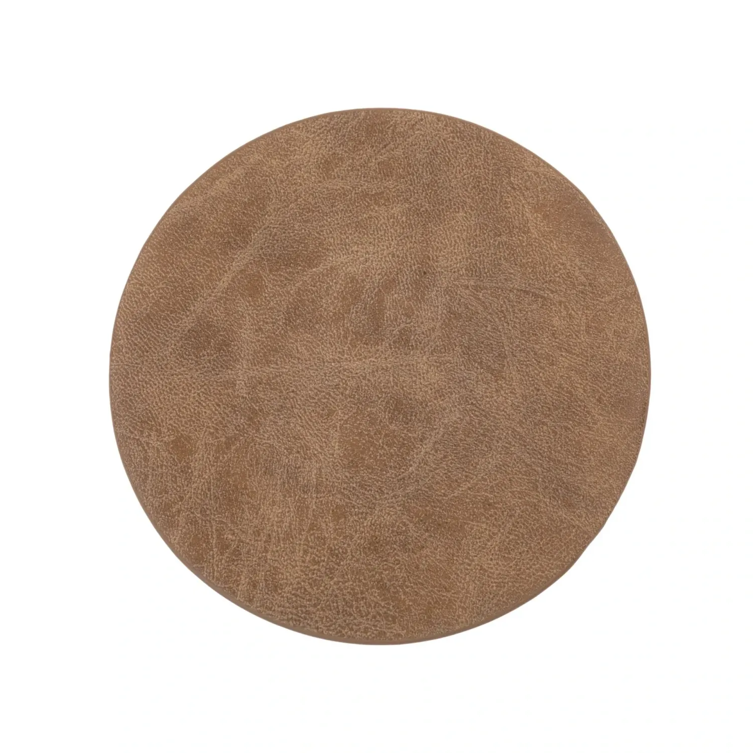 Sottobicchieri Ecopelle 4 Pz. 9,5 cm Marrone Chiaro - Tirolix