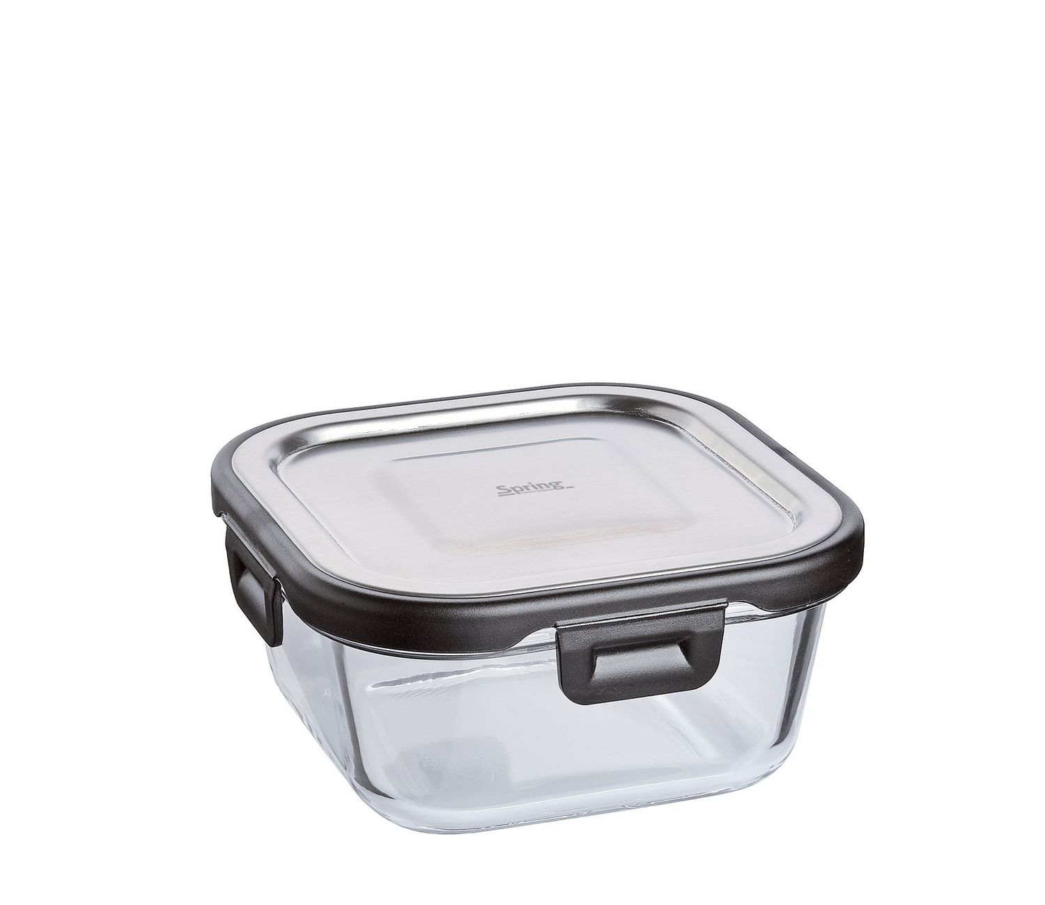 Spring - Contenitore per alimenti quadrato 13,5 x 13,5 cm Fusion2+
