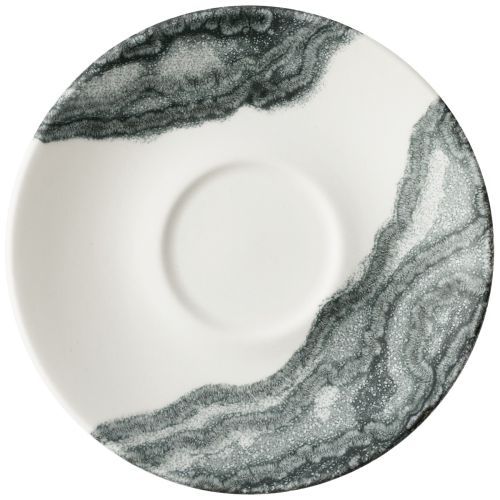 Sottotazza Cappuccino 15,6 Cm Inked Collection Tide Black - Churchill