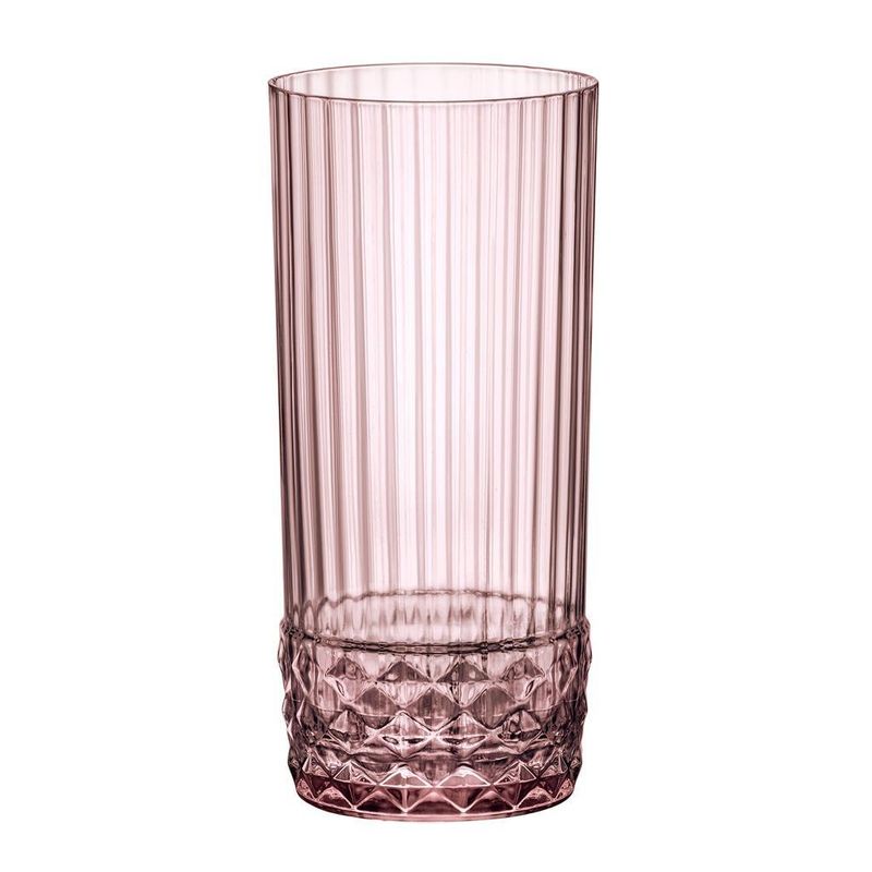 Set 6 Bicchiere Cooler 49 cl America '20s Lilac Rose - Bormioli Rocco