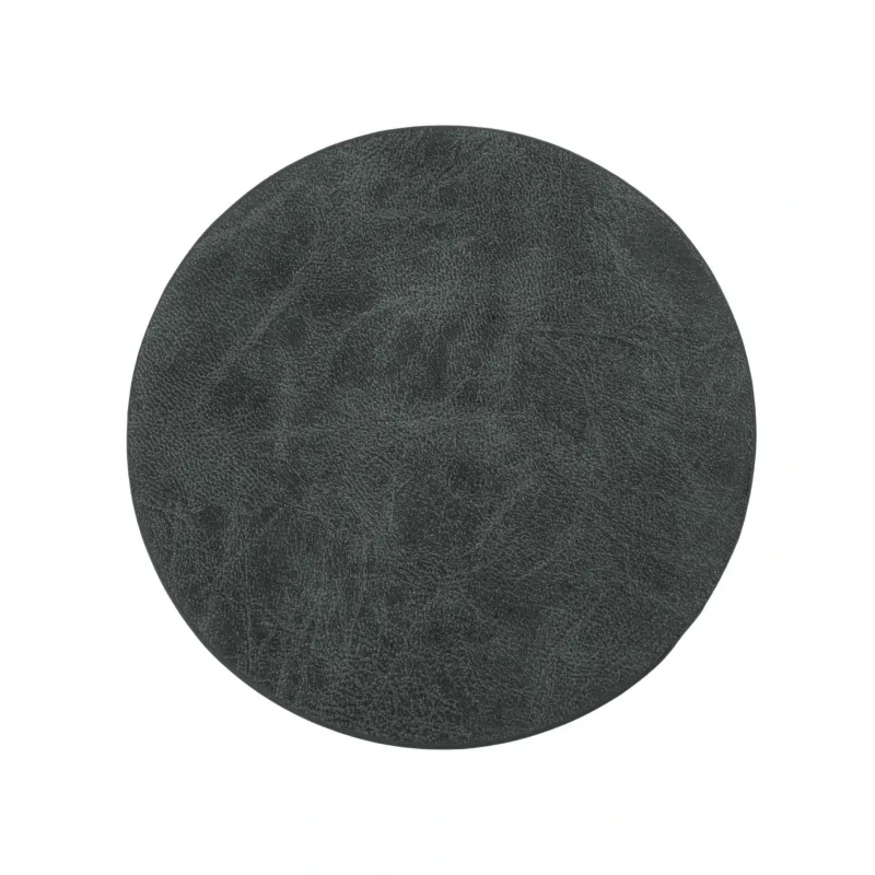Sottobicchieri Ecopelle 4 Pz. 9,5 cm Nero - Tirolix