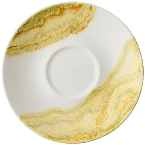 Sottotazza Cappuccino 15,6 Cm Inked Collection Tide Gold - Churchill