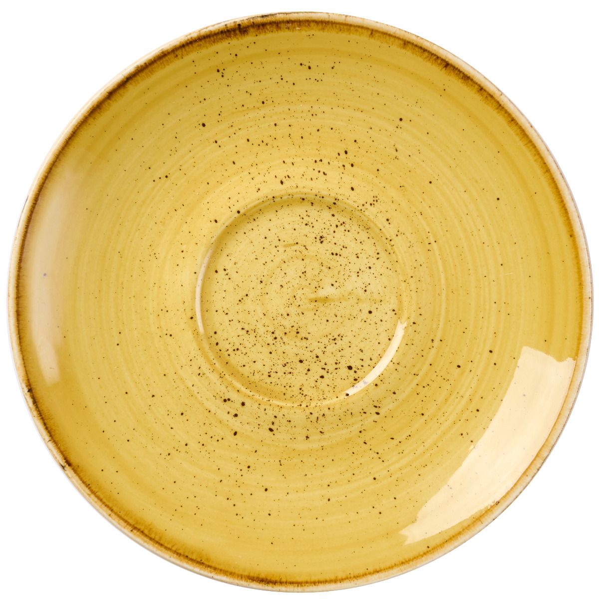 Sottotazza Cappuccino 15,6 Cm Stonecast Mustard Seed Yellow - Churchill