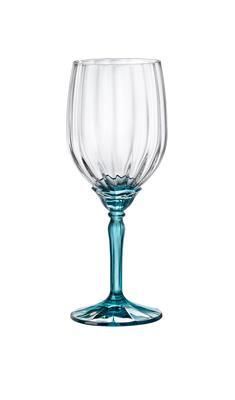 Set 6 Calice Vino Bianco Lucent Blue 38 cl Florian - Bormioli Rocco