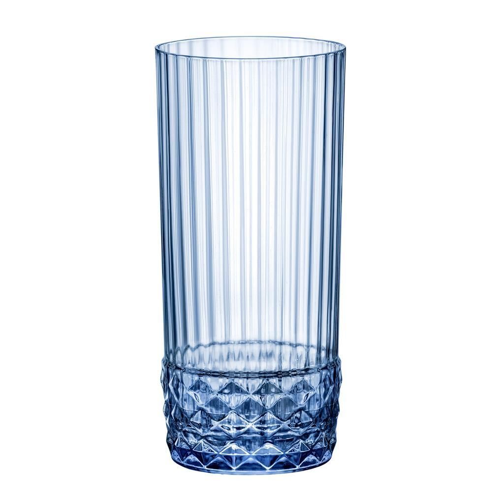 Set 6 Bicchiere Cooler 49 cl America '20s Sapphire Blue - Bormioli Rocco