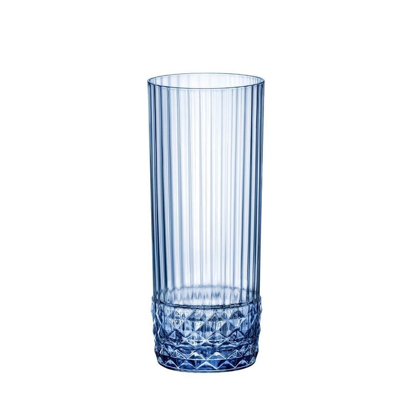 Set 6 Bicchiere Long Drink 40 cl America '20s Sapphire Blue - Bormioli Rocco