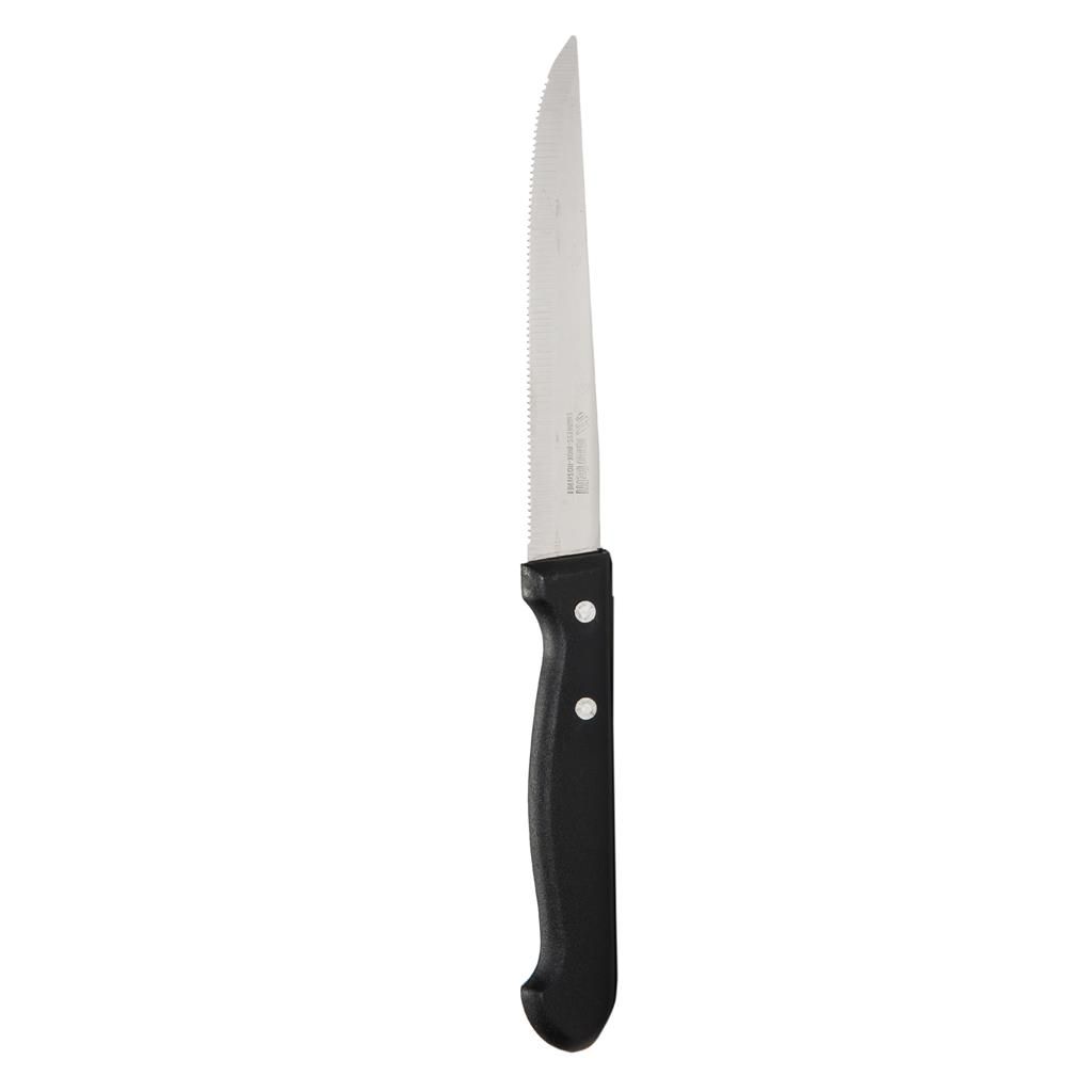 Set 6 Coltello Bistecca 222 mm Nero - Marietti