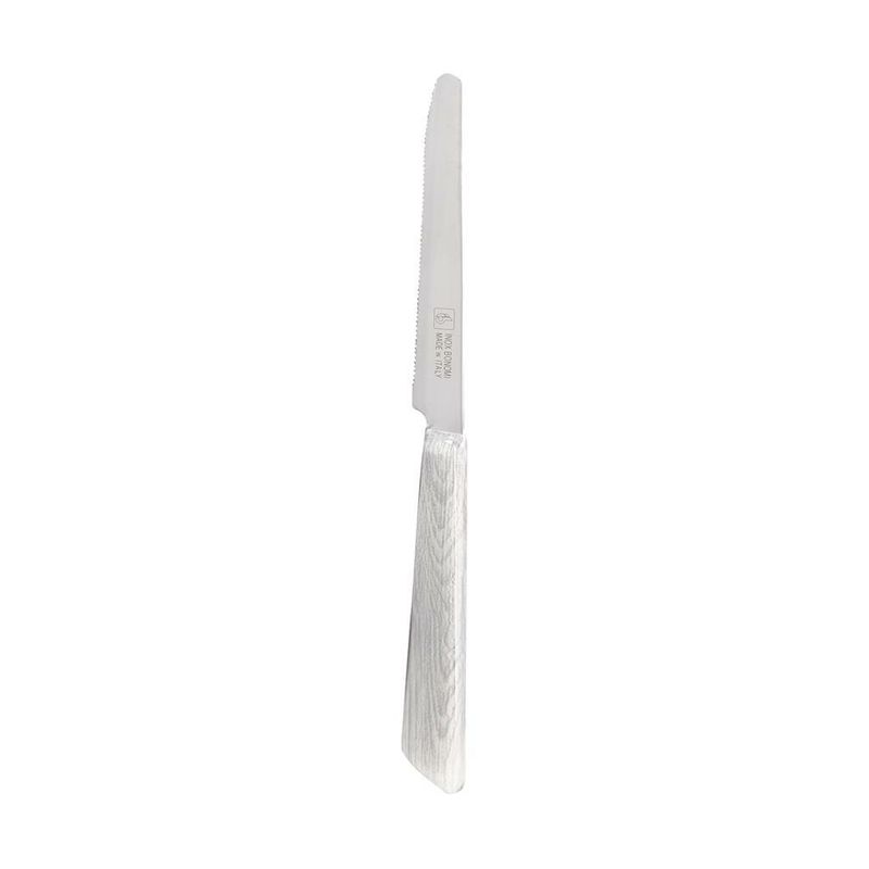 Set 6 Coltello Tavola 220 mm Sbiancato - Inoxbonomi