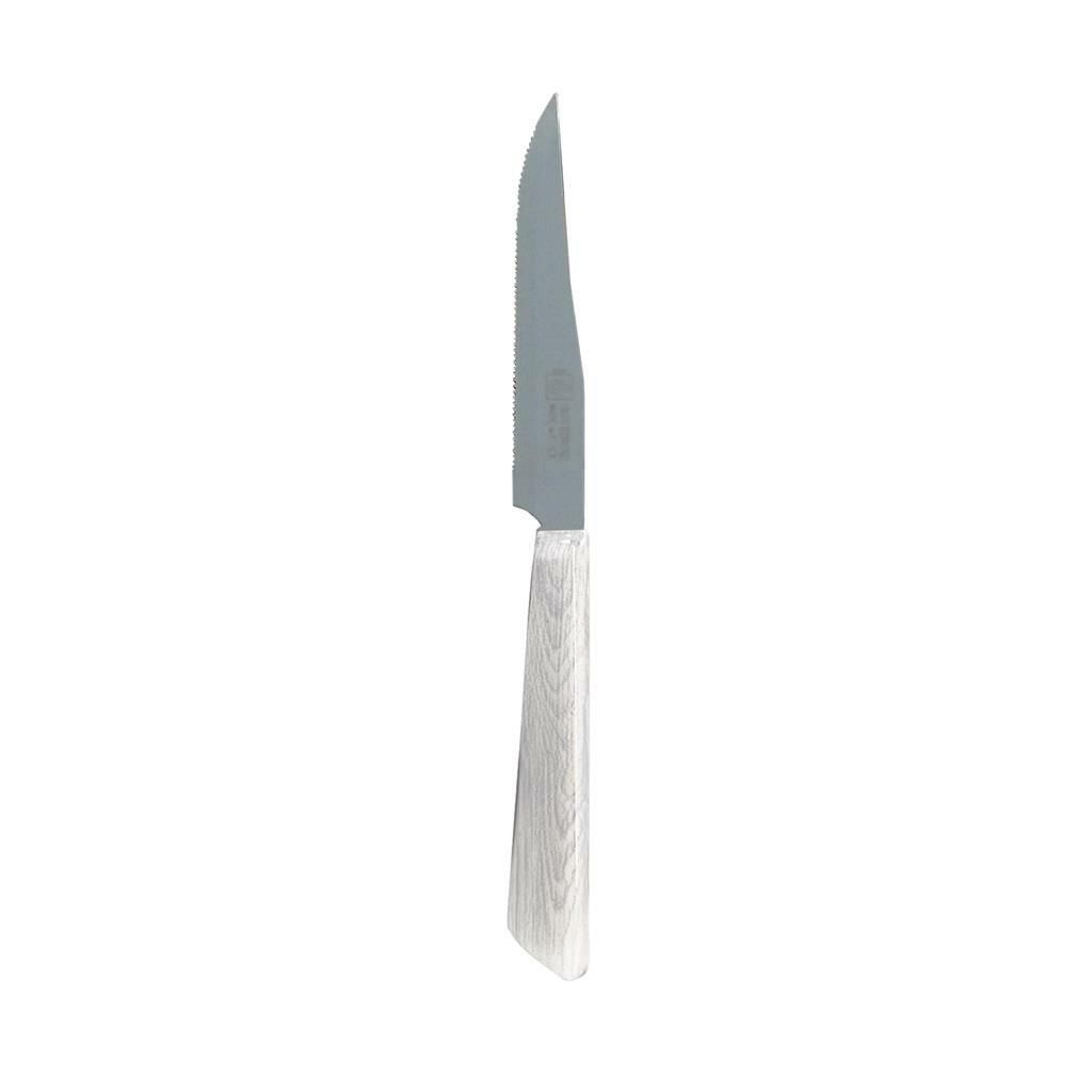 Set 6 Coltello Bistecca 220 mm Sbiancato - Inoxbonomi