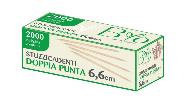 Set 72000 Stuzzicadenti sfusi in betulla 6,6 cm - Byo