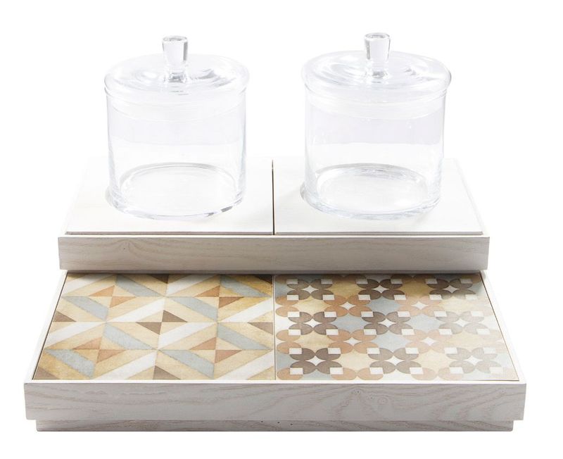 Set Cereali Bianco 40 x 61 cm - Domino - Abert