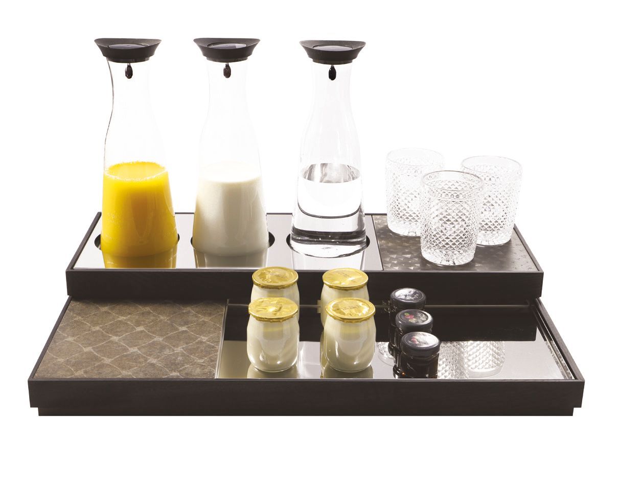 Set Refrigerato Nero 40 x 60 cm - Domino - Abert