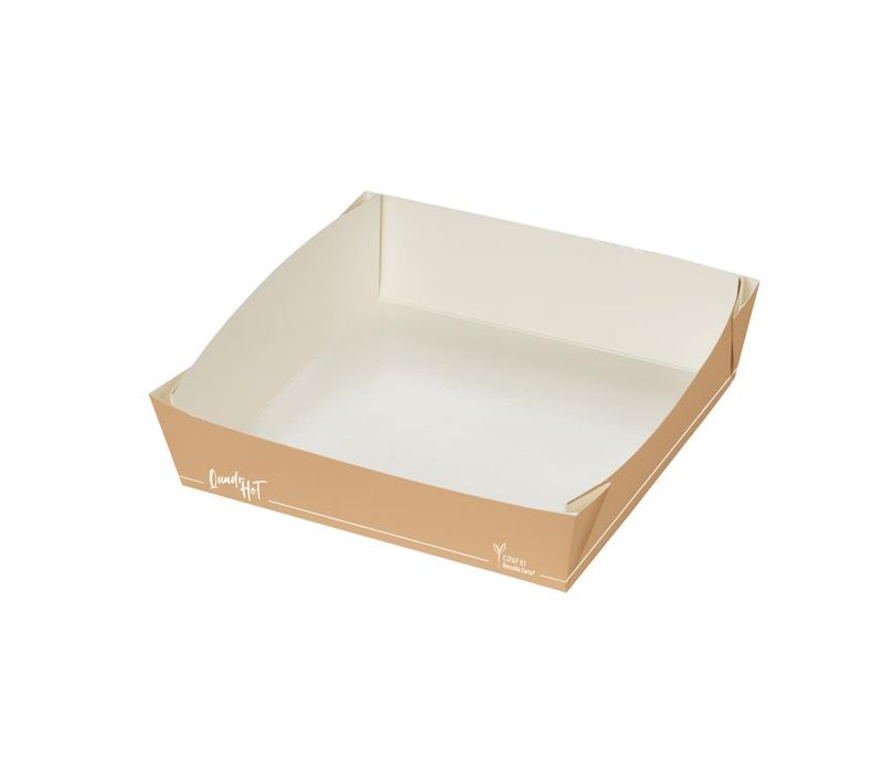 Set 300 Vaschetta in carta 21 x 21 cm Quadr-Hot - Byo