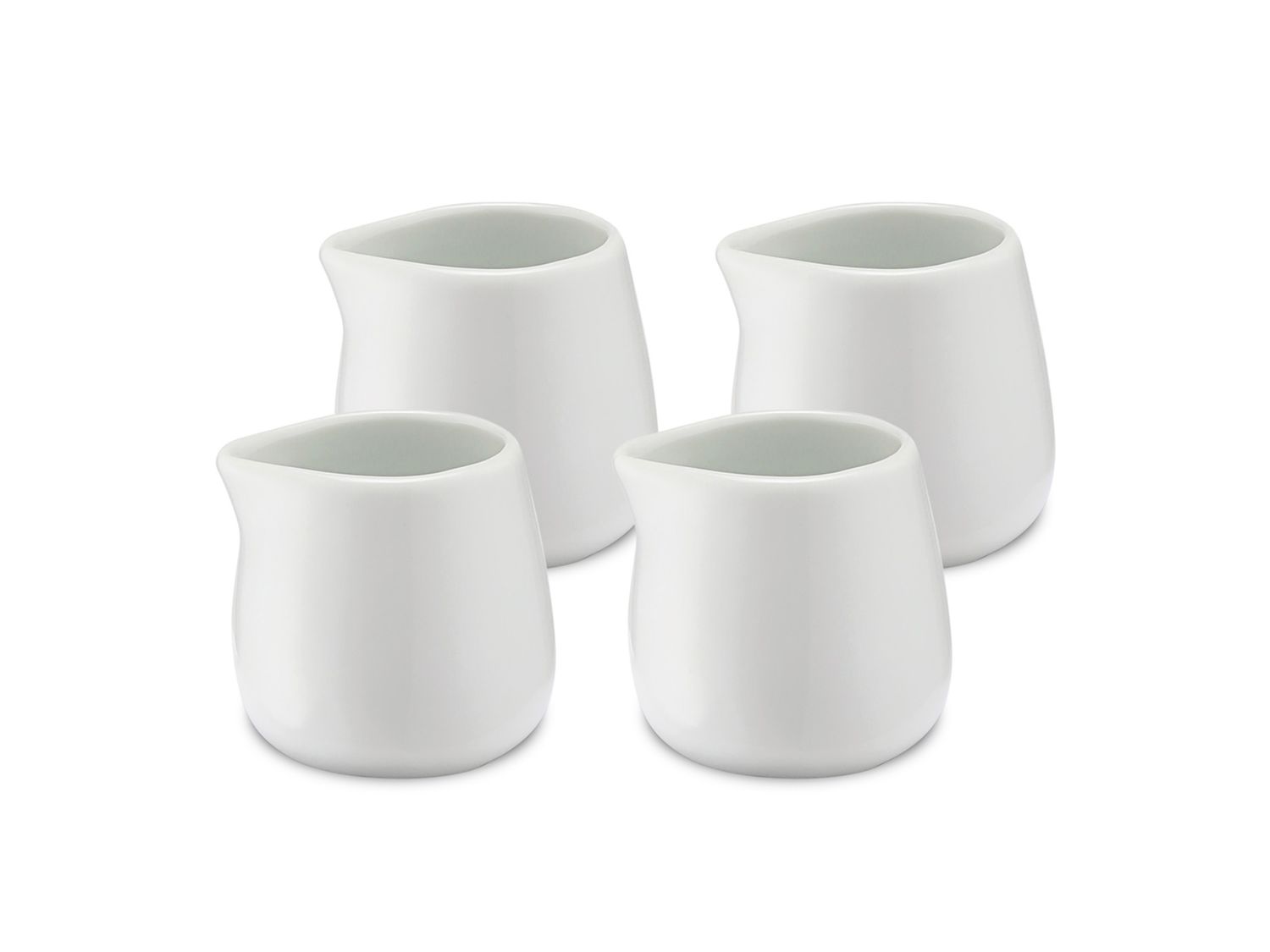 Set 4 lattiere in porcellana 100 ml - Weis