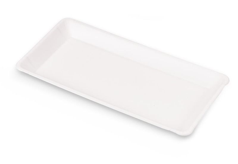 Set 500 Piatto piano rettangolare in polpa 32 x 16 cm Shiq - Byo