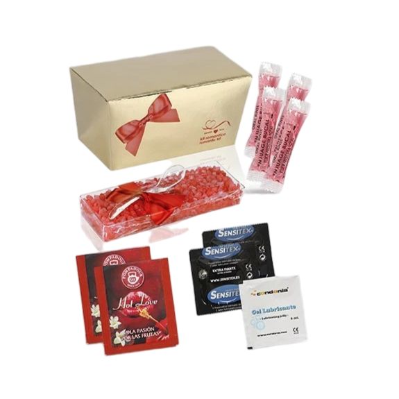 Set Romantico Tirolix per hotel e spa con tè sali e accessori