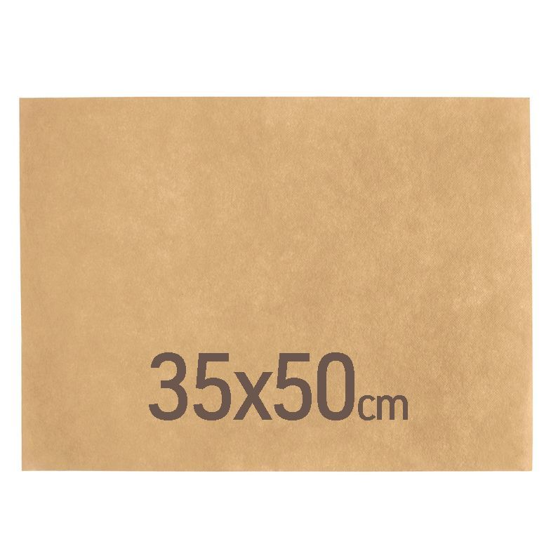 Set 1500 Carta fritto rettangolare in paglia 80 gms 35 x 50 cm - Byo