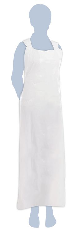 Set 500 Grembiule doppio strato in polietilene 140 x 70 cm Defender - Byo