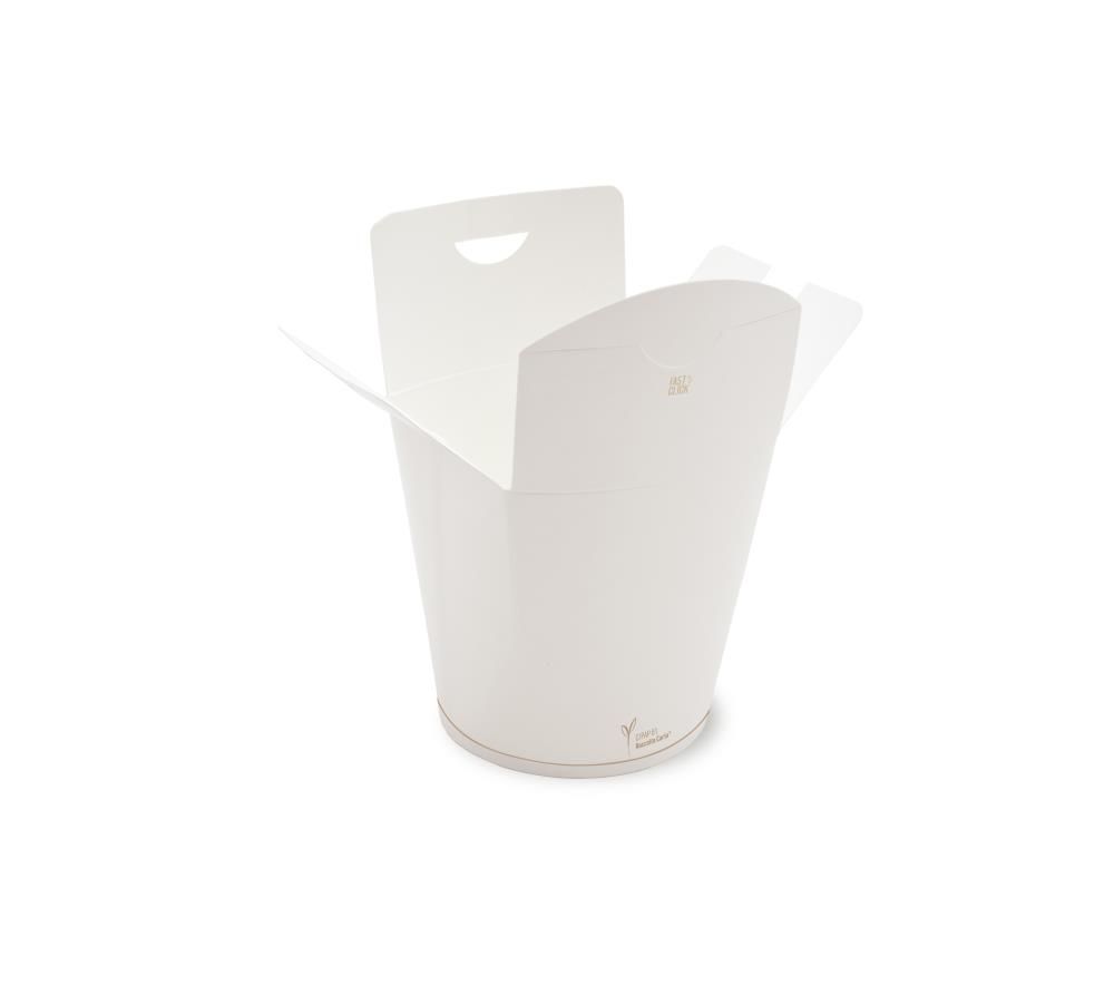 Set 500 Box take away rotondo antimacchia in carta 9,5 x 9,5 cm - Byo