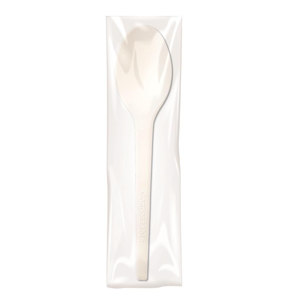 Set 500 Cucchiaio in cpla con busta compostabile 16,5 cm Style - Byo