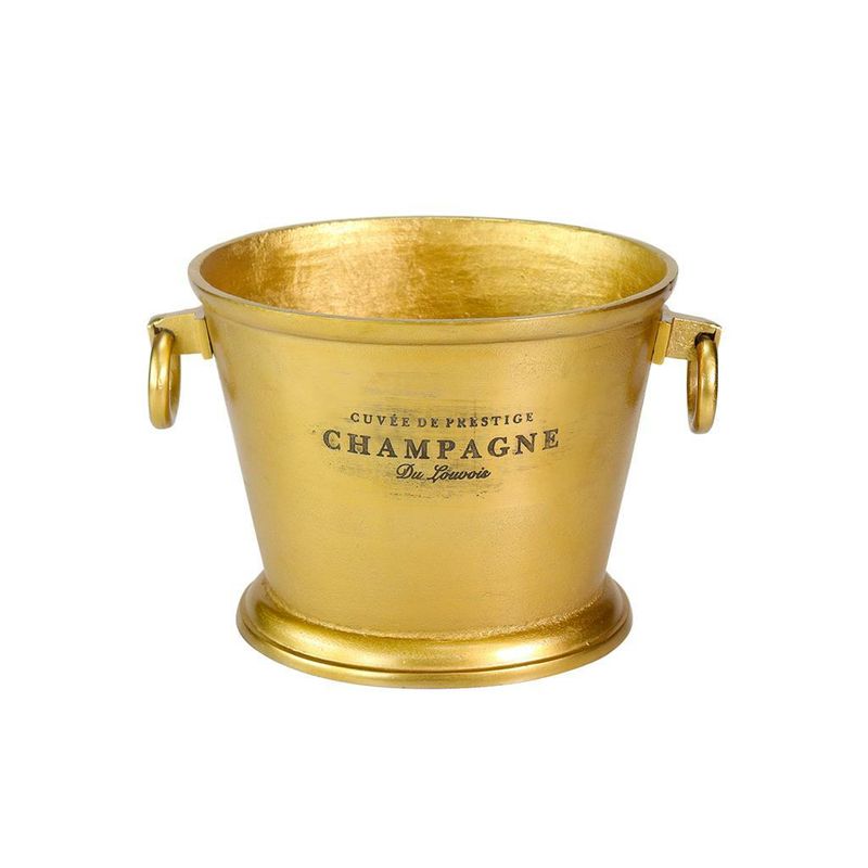 Secchiello Portabottiglie 32 x 26 cm Saint Tropez Gold - Tirolix