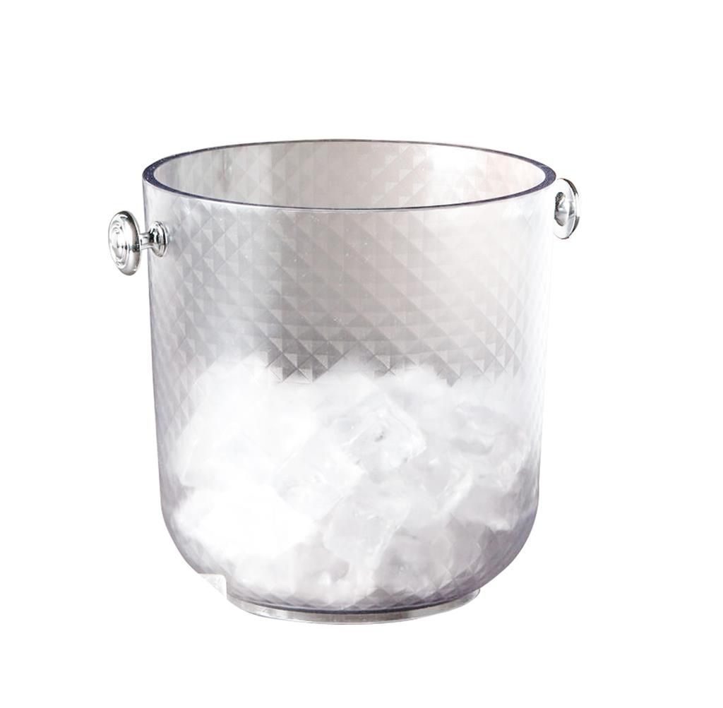 Secchiello Portabottiglie 20,5 cm Diamante Trasparente Satinato - Mc