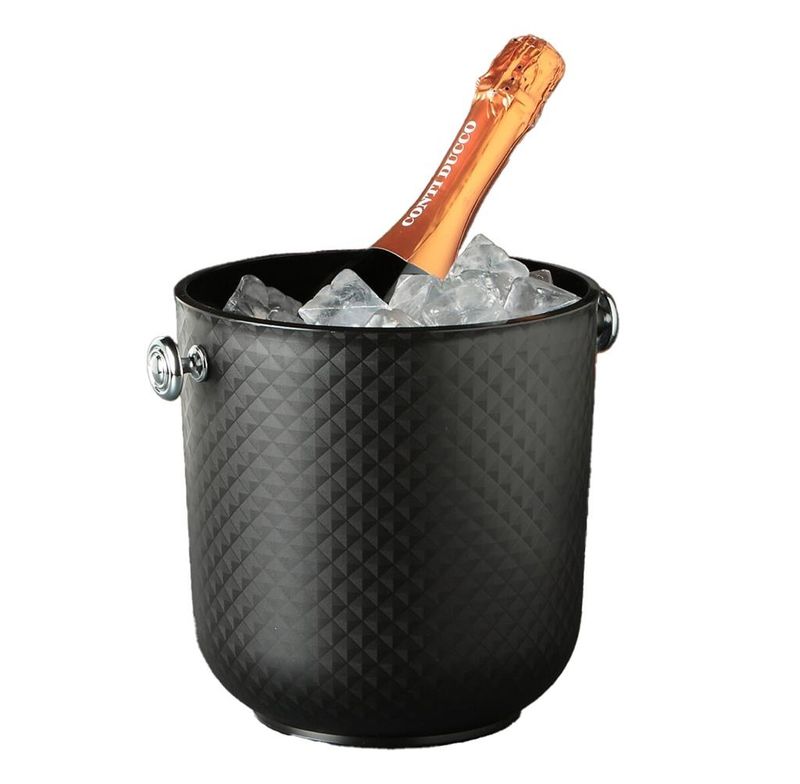 Secchiello Portabottiglie 20,5 cm Diamante Nero - Mc