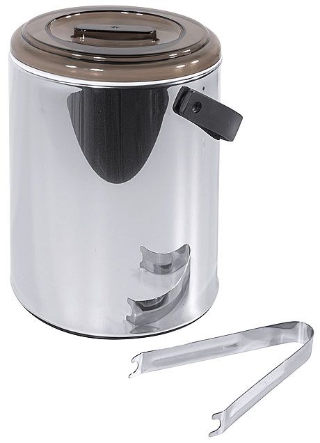 Secchiello per ghiaccio con coperchio marrone 2 l - Contacto