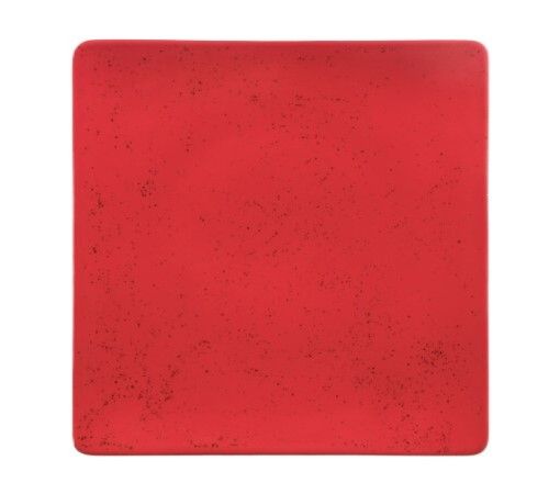 Schönwald - Piatto piano quadrato 20 cm Unique Red Pottery