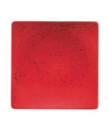 Schönwald - Piatto semifondo quadrato 24 cm Unique Red Pottery