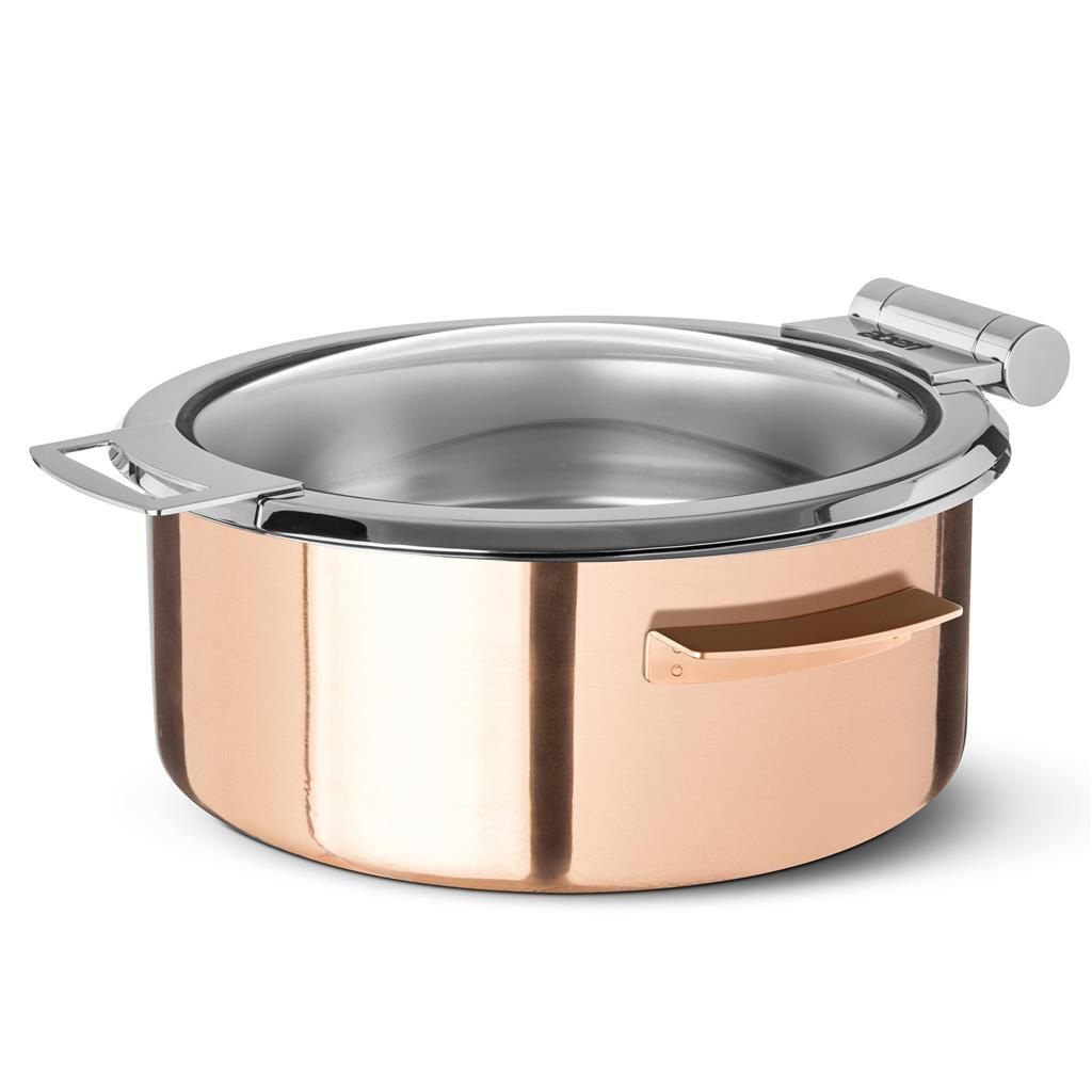 Scaldavivande Tondo Con Coperchio 33 cm Cosmo Copper - Abert