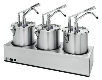 Saro - Dispenser per salse 3 x 4,5 l PD-003