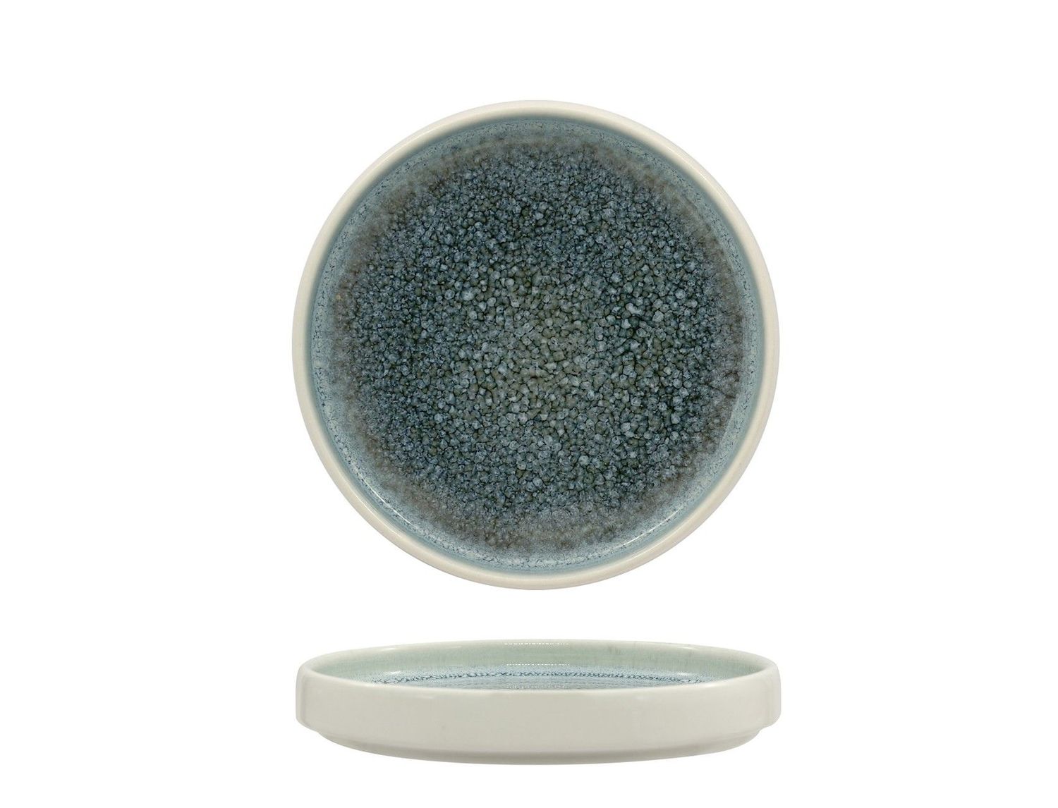 Sango Hospitality - Piattino basso impilabile 13 cm Caldera Grey
