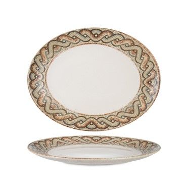 Rinart - Vassoio Ovale 30,6 x 24 cm Celest Premium