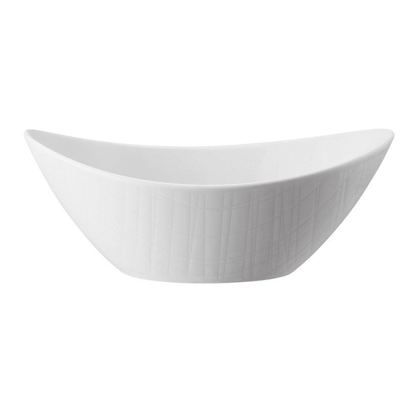 Rosenthal - Coppa ovale 15,5 x 12 cm Mesh Bianco