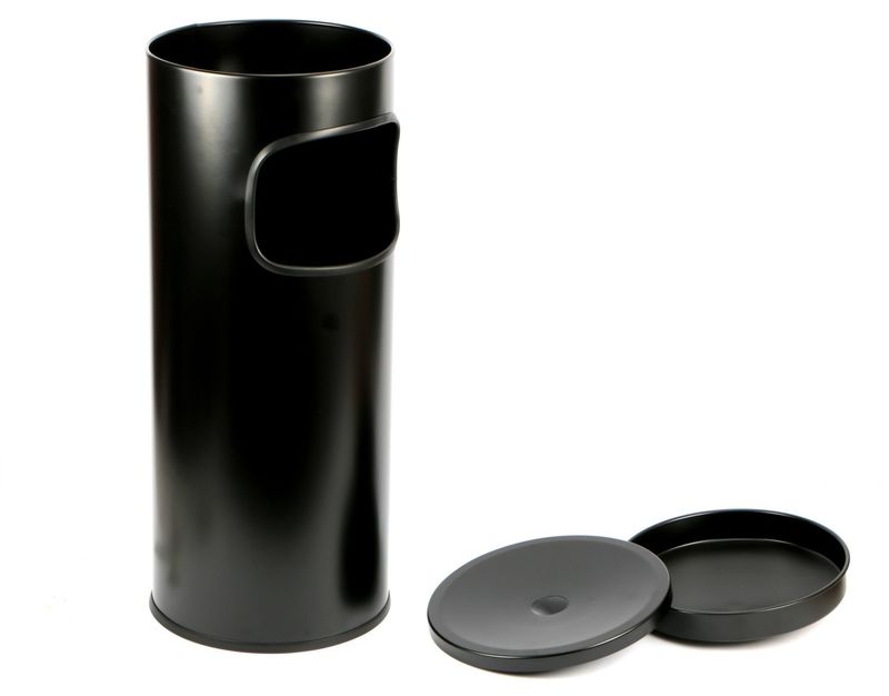 Posacenere gettacarte nero 25 x 62 cm - Stil Casa