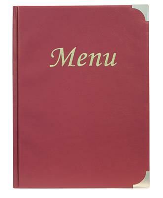 Portamenù 33 x 22 cm Bordeaux Basic - Securit