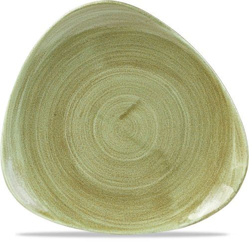 Piatto Triangolare 26,5 Cm Stonecast Patina Burnished Green - Churchill