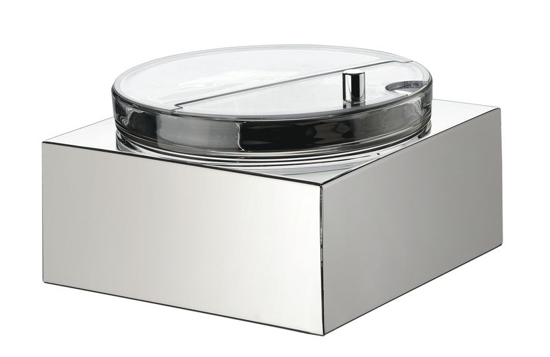 Portamacedonia Inox 18/10 24 x 24 cm con Coperchio - Square - Abert