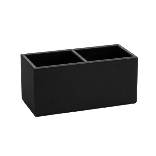 Portaoggetti con due scomparti Londoner Noir 155 x 70 x 70 mm - Aliseo