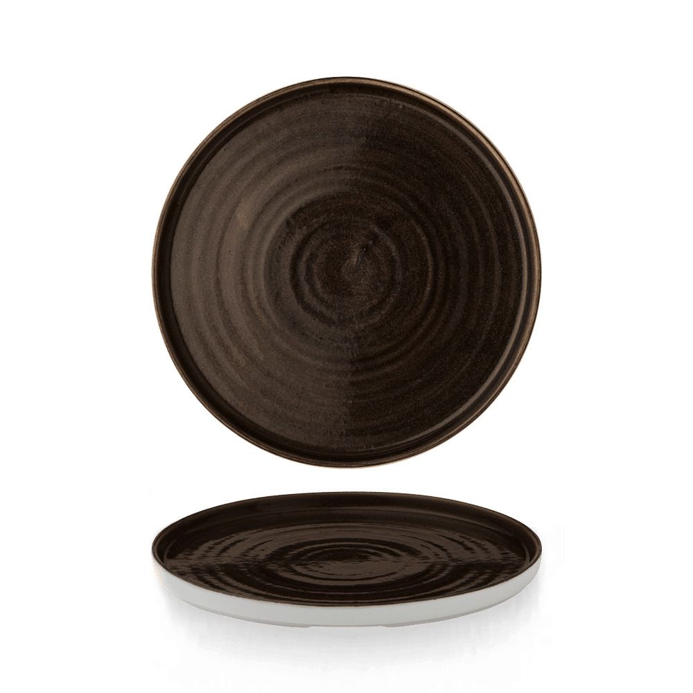 Piatto Walled 21 cm Stonecast Patina Iron Black - Churchill