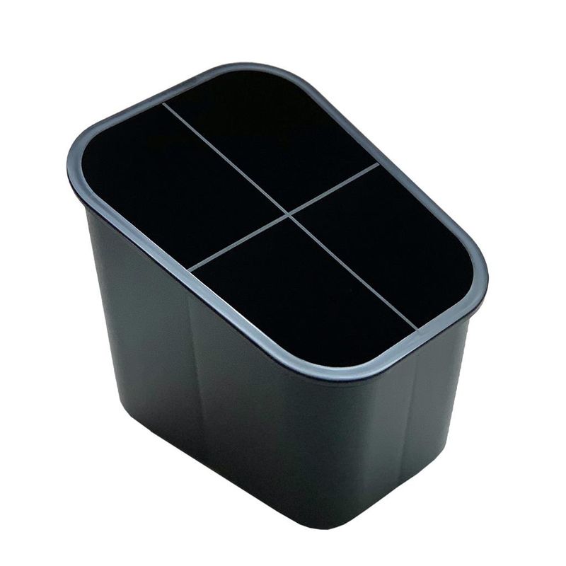 Porta Cannucce Cucchiaini 17x13 cm Nero - Mc