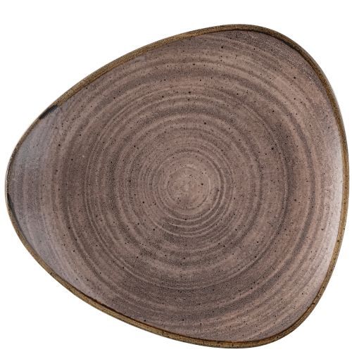Piatto Triangolare 28,5 Cm Stonecast Raw Brown - Churchill