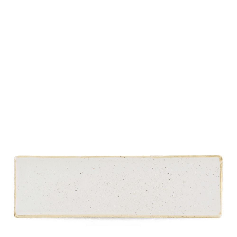 Piatto Rettangolare 30X9cm Stonecast Barley White - Churchill