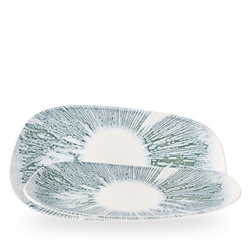 Piatto Rettangolare Organic Opal 35 x 18,5 cm Lyra Blue - Churchill